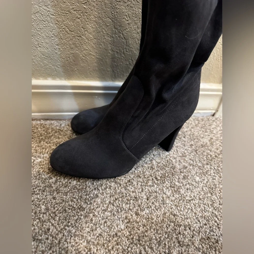 Sam‎ Edelman Women's Kent Black Suede Over The Knee Boots Size 6.5